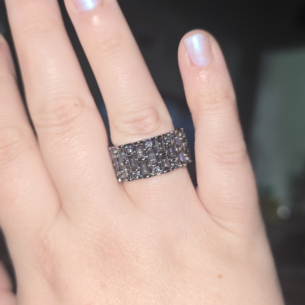 Drop Dead Gorgeous Alexandrite Hematite Ring Size 10